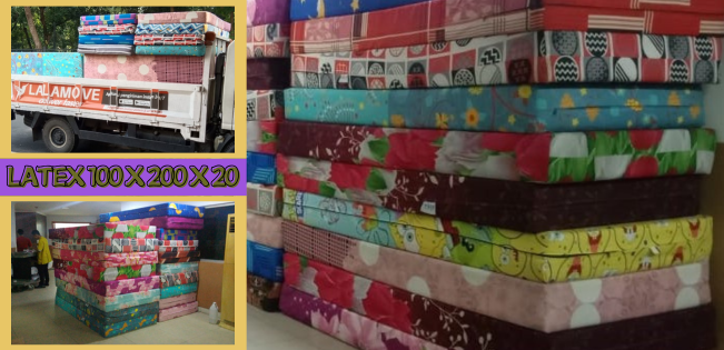 KASUR LATEX UK. 100 x 200 x 20